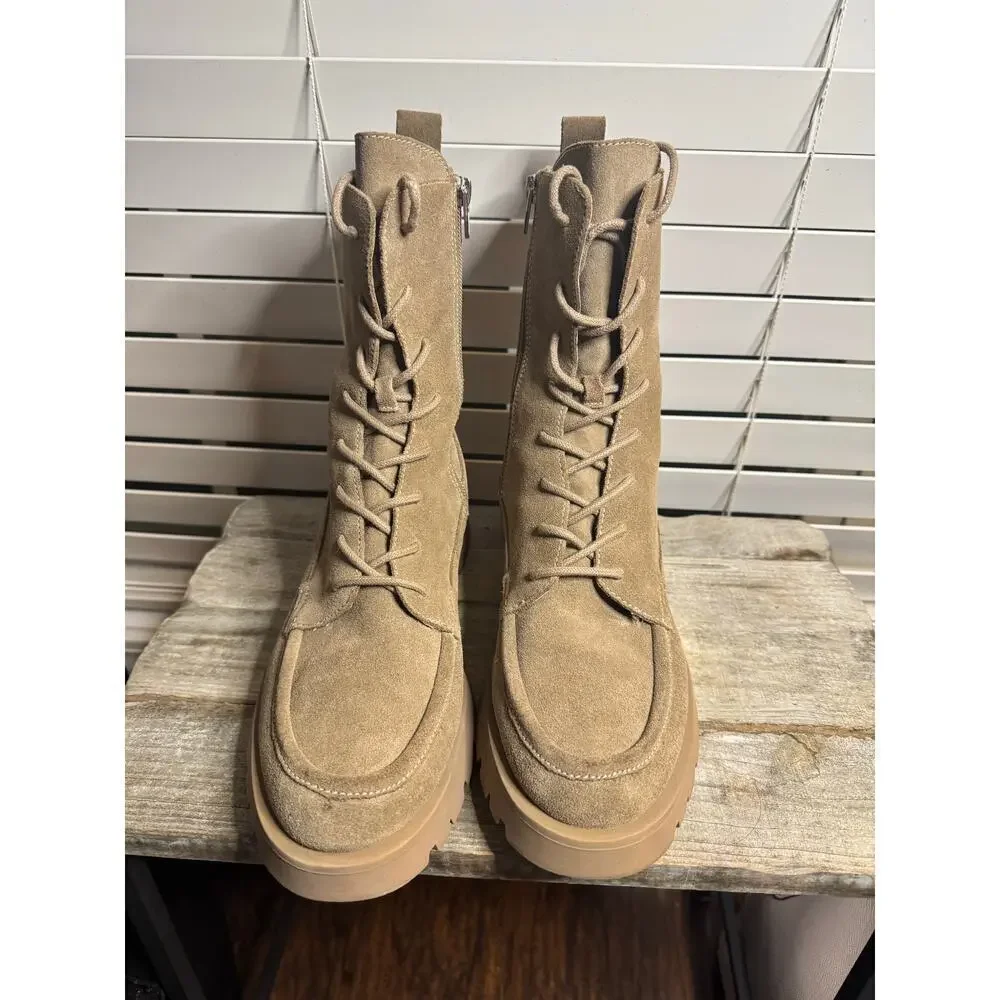 NWOT Dolce Vita Combat Style Boots- minor pen mark. Size 11 women  or 9.5 men